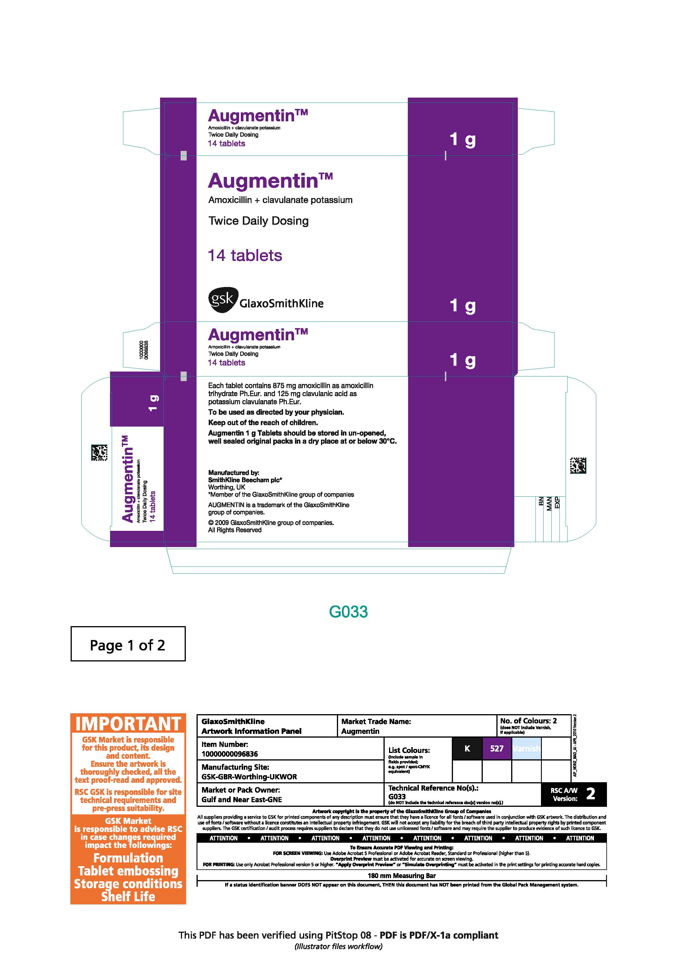 Augmentin BD Tablets°